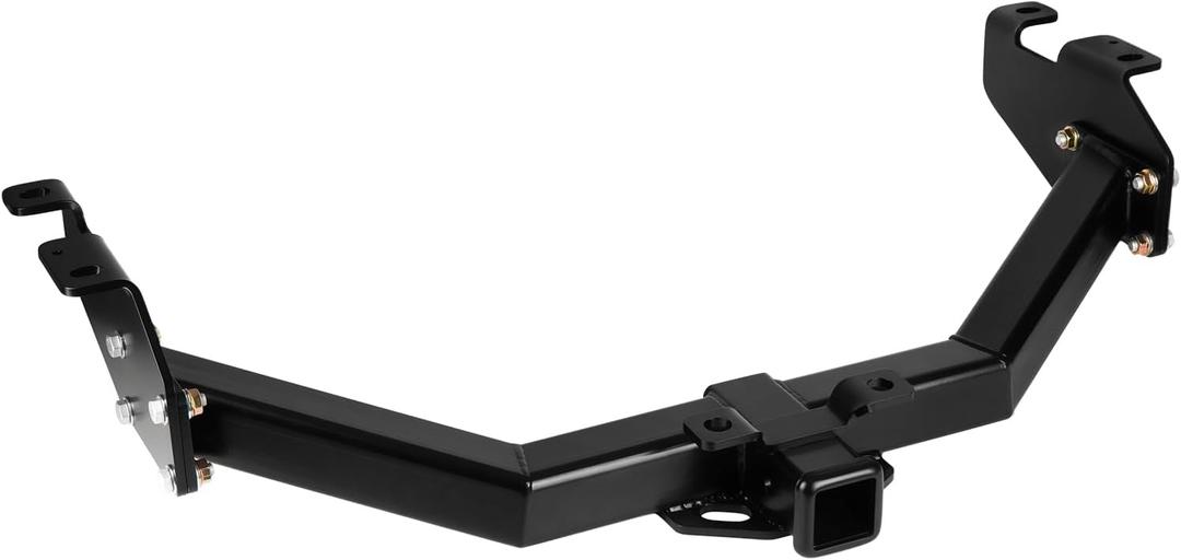 Trailer Hitch for 1999-2013 Chevrolet Silverado 1500/1500 HD/2500, for 1999-2013 GMC Sierra 1500/1500 HD/2500, 2-Inch Receiver, Square Tube Frame, Black Class 4 Towing Hitch Kit Bike Rack