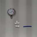 Malida Stainless Water Pressure Test Gauge, Water Pressure Detector for Aquarium Meter 0-1.6MPa 0-220psi Reverse Osmosis System Pump with 1/4.