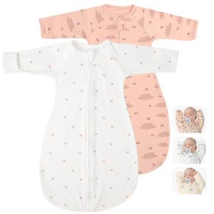 1 Pack Transitional Baby Swaddling Sacks with Arms Up Length Sleeves & Mitten Cuffs, Sleeping Sack Bag 2 Ways Zipper, Wearable Swaddle Blanket for Newborns Baby Snug Fit Calms Startle Reflex (M ( 3-6 Months, 14-20 lbs ), Apple & Bee Butterfly)
