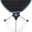 GRAND TRUNK Compass 360° Swivel Camping Stool – Ultra-Light, Foldable & Rotating Travel Chair – Compact & Durable for Outdoors, Hiking, and Fishing – Black