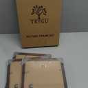 9 x 13 Picture Frame Set of 3, 13 x 9 walnut Wooden Frame Wall Gallery Poster Photo frame with Shatter Resistant Plexiglass,Horizontal and Vertical Formats for Wall Hanging, best gift