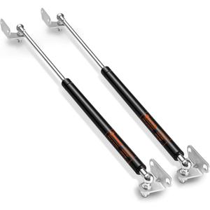 Heavy Duty Gas Struts 25 inch 200lbs with Mounting Brackets for RV Bed, Universal Gas Shocks Spring Lift Strut Kit 25in for Heavy Basement Trap Door Storage Lid and DIY Project, Set of 2