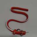 CollarDirect Reflective Rolled Leather Dog Collar, Soft Padded Round Puppy Collar, Handmade Genuine Leather Collar Dog Small Large Cat Collars 13 Colors (11-14 Inch, Beige Smooth)