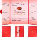 4 x Graduation Decorations 2026 Graduation Guest Book Luxury Red Signature Board (18 in x 12 in) for Class of 2026 Party Decorations Graduate Gifts