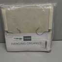 YOUDENOVA Hanging Closet Organizer, 4-Shelf Closet Hanging Storage Shelves, Beige