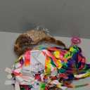 WILLBOND 4 Pieces Hippie Costume Set, Wig Peace Sign Necklace Sunglasses and Tie Dye Headband Pride 60s 70s Accessories(Straight Hair,Golden Brown)