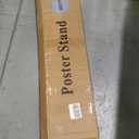 Poster Stand for Display, Pedestal Sign Stand, Double Sided Banner Stand with Non-Slip Base, Metal Heavy Duty Poster Board Stand, 75 Inches Height Adjustable Standing Sign Holder for Board Foam Display