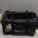 Sherpa Original Deluxe Travel Pet Carrier, Airline Approved On Board - Black, Medium (17.0"L x 11.0"W x 10.5"H)