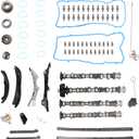 Engine Camshafts Kit w/Rockers Arm Lifters, for Jeep Wrangler Grand Cherokee Grand Caravan,for Dodge Durango Charger Challenger,for Ram 1500,for Chrysler 300,11-16 (83pcs)