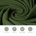 3 Pack Muslin Changing Pad Covers for Girl, Boy, 100% Soft Cotton Changing Table Cover, Breathable Baby Nursery Diaper Chang Pad Sheets (Leaf)
