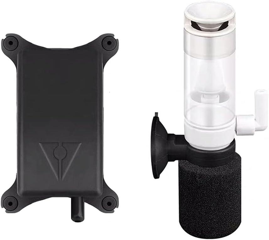 HIERYAN Super Mini Aquarium Single Sponge Filter with Oxygen Pump, 3-in-1 Filtration Ultra Quiet Air Pump, Quiet Submersible Foam Filter for Small Fish Tank 1-10 Gallon