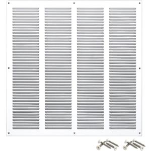 Steinberg14 White Vent Cover 14x14 (Duct Opening) with Mesh - Wall and Ceiling Ventilation Register - HVAC Cold Air Return Grille - 15.75" W x 15.75" H Outer Dimensions