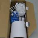 Electric Toilet Brush, HKFIF Toilet Brush and Holder Set, 360 Degree Powerful Cleaning Easily Eliminate Stains and Residue, 2 Speeds Rechargeable Motorized Toilet Scrubber (White)