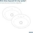 Moen LISO Spot Resist Brushed Nickel One-Handle Bathroom Faucet, One Hole Bathroom Sink Faucet with Optional Deck Plate and Push Down Drain, 84540SRN