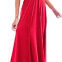 Women Transformer Hi Low Evening Long Prom Dress Halter Convertible Multi Way Spaghetti Strap Wedding Cocktail Maxi Gown, Medium