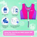 Toddler Swim Vest Kids Floaties Boys Girls Swim Float Jacket Buoyancy Swimwear, Large