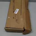 Helloleiboo 43.7" Extendable Ice Scrapers for Car Windshield for 12 Adjustable Length Settings with Foam Grip and 360 Pivoting Brush Head Detachable Snow Brush for Truck SUV(Orange)