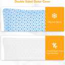 Love Attitude Shredded Memory Foam Pillows Queen Size Set of 2, Cooling Firm Pillows Queen Size 2 Pack for Bed, Adjustable for Side Back Stomach Sleepers