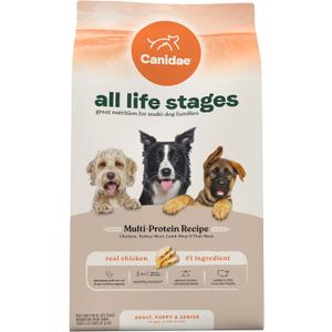 Canidae All Life Stages Multi-Protein Recipe with Chicken, Turkey, Lamb, and Fish  High Protein Premium Dry Dog Food for All Ages, Breeds, and Sizes 27 lbs. (27 Pound (Pack of 1))