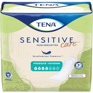 Tena Sensitive Care Moderate Female Incontinent Pad Regular Length 11" L 54284, 120 Ct