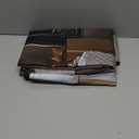 Mocsicka Christmas Fireplace Backdrop Gold Christmas Tree Fireplace Background Photography Decorations Christmas Eve Background Photo Props (10x8ft)