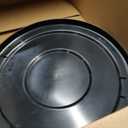 SPARTA Bronco Waste Container Trash Can Lid, Round Trash Bin for Disposal, 32 Gallons, Black