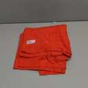 Artoid Mode Checkered Designed Cotton Red Terry Kitchen Dish Cloths, 12x12 Inch Soft Absorbent Quick Drying Cleaning Kitchen Rags Set of 6