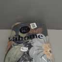 Lahome Floral Rugs for Living Room, 5x7 Area Rugs Ultra-Thin Soft Washable Rug, Non-Slip Bedroom Rug Stain Resistant Lightweight Boho Low-Pile Throw Carpet for Dining Room Office (5x7ft,Black/Grey)