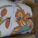 Levtex Home - Clementine Quilt Set - King/Cal King Quilt 106x92in. + Two King Pillow Shams 36x20in. - Floral - Orange, Yellow, Teal, Green, Blue, Red and White - Reversible - Cotton Fabric