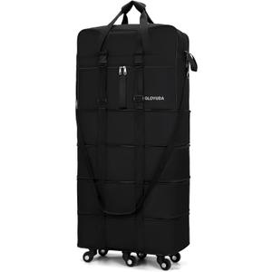 43.5 Inch Expandable Extra Large Suitcases with Wheels (Black), 43.5 x 21 in x 11 in inch
