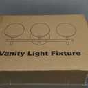 New Bathroom Vanity Light Fixtures 3 Lights Brushed Nickel Glass Shade Modern Wall Bar Sconce Over Mirror