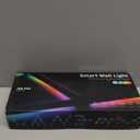 Smart LED Wall Lights, Music Sync Voice Control DIY RGB Light Bar with 16M+ Color & 44+ Scenes, Dimmable Home Decor Wi-Fi Wall Light for Gaming Room TV Bedroom (6 Lines)