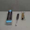 SIMPLETaste Milk Frother Handheld Battery Operated Electric Foam Maker, Drink Mixer with Stainless Steel Whisk and Stand for Cappuccino, Bulletproof Coffee, Latte (Black)