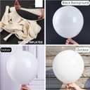 PartyWoo White Balloons 140 pcs Different Sizes of 18 12 10 5 Inch White Balloons Arch Kit Garland for Wedding Baby Shower Birthday Bridal Shower Graduation Engagement Party Decorations White-Y13