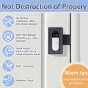Anti-Theft Video Doorbell Mount, No Drill Ring Doorbell Holder for Apartment Hotel Rental Homes, Compatible with Ring Wireless Video Doorbell 4/3/3 Plus/2/1/Pro/2021/(2020 Release)