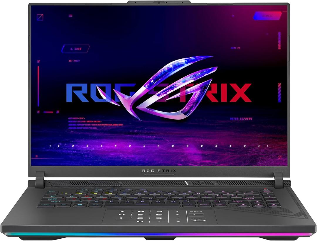 ASUS ROG Strix G16 (2023) Gaming Laptop, 16 Nebula Display 16:10 QHD 240Hz, GeForce RTX 4070, Intel Core i9-13980HX, 32GB DDR5, 1TB PCIe SSD, Wi-Fi 6E, Windows 11 Pro, G614JI-XS96,Eclipse Gray