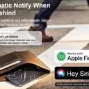 2 x Airtag Wallet Tracker Card for Apple: Bluetooth Tracker Smart Card for Men Gifts Passport Tracker with Find My Keys Finder and Item Locator for Keys Luggage Passport, iOS Only (1 Pack)