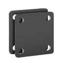 SALUINOKI 1/4 Square Steel Plate Base 6x6 for Tile, Hot Rolled Weldable A36 Flat Metal Plate Sheet 6 inch with Holes 2 Pack