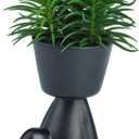 Faux Plants Indoor Decor, Artificial Succulents in Pots Small Artificial Plants in Ceramic Pots for Home and Kitchen Decor (Backward Arm Support)