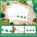 80 Pcs St. Patrick's Day Shamrock Green Cocktail Napkins | Lucky Clover Design, Disposable Paper, Irish-Themed Party Supplies, Saint Patricks Day Decorations