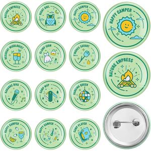 Camping Bachelor Party Merit Badge Set with Title Bachelor Party Gift Pin Set for Women Men to Wear at Themed Party