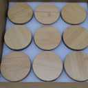 Art Secret 10 oz Embossed Glass Candle Container with Bamboo Lids and Labels, Gray Candle Jars for Making Candles, Mandala Design - Pack of 9