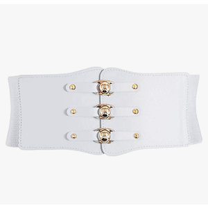 Nanxson Womens Elastic Wide Waist Band Tied Waspie Corset Obi Waist Belt PDW0077