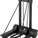 Miami CarryOn Foldable Trolly Dolly Cart - Carry up to 80 Lbs. (Black)