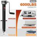 6000LBS A-Frame Trailer Jack, Manual & 20–24V Drill-Powered Operation
Height Range 9"-40.5" RV stabilizer Jacks with 5-Level Drop Leg & Ergonomic Handle, Fits Utility & Boat Trailers, 15" Lift