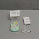 XenGro Mini Sticker Printer AHM2, Mini Thermal Printer with 3 Rolls Paper, Portable Bluetooth Inkless Printpods, Pocket Label Maker Suitable for Kids Creative DIY, Diaries, Photos, Study Notes-Green