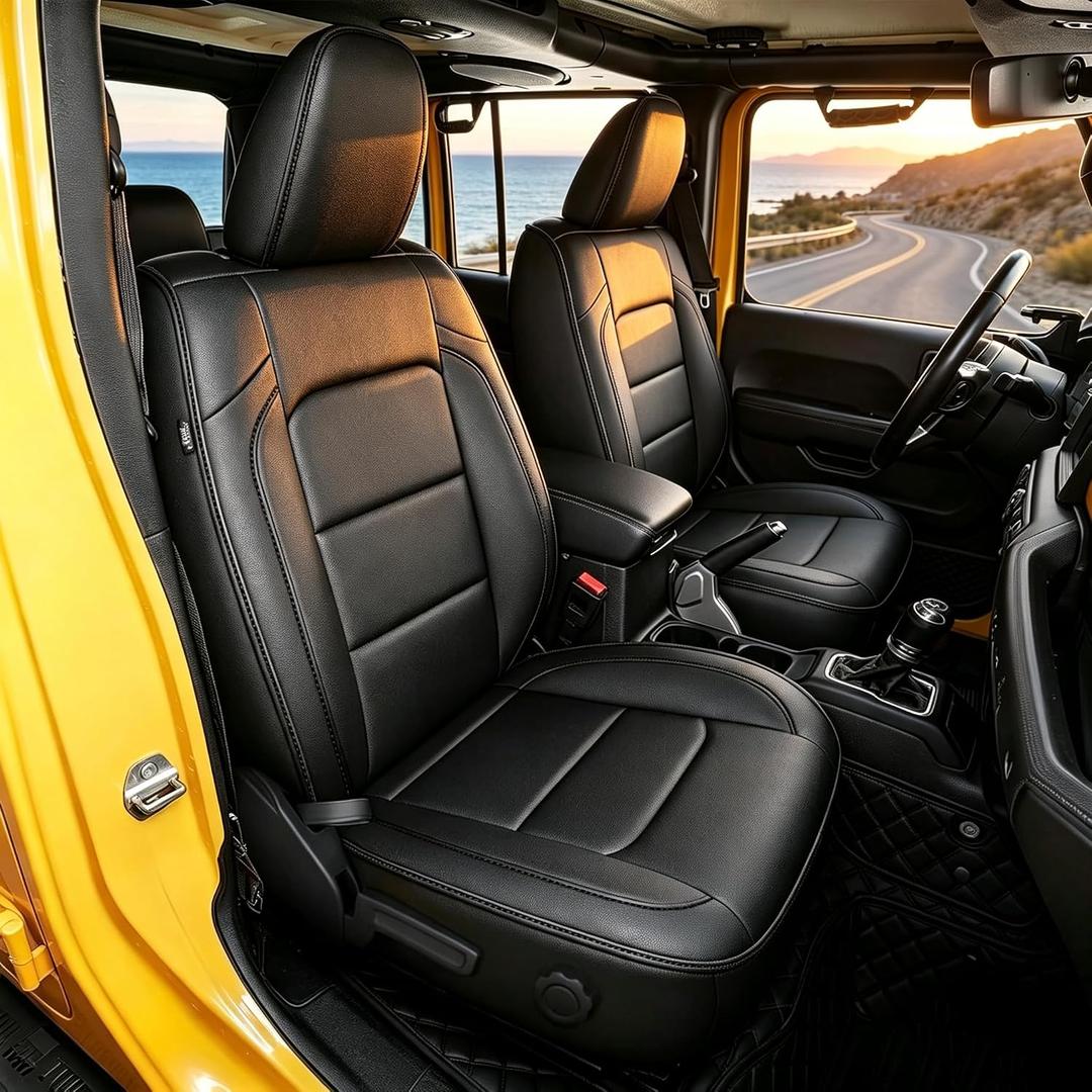 Custom Fit Seat Covers for Jeep Wrangler JL 4-Door 2018-2025 5-Seats