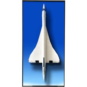 WETCEAOM Display Wallboard for Lego Icons Concorde Model Aircraft 10318, Gift Ideas for Lego Car Wall Mount Display Frame Enthusiast, Size: 43.31 x 21.65in, Only Wall Frame