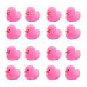 16PCS Pink Rubber Duck Kids Bath Duck Toys ,Squeak Rubber Ducks in Bulk Rubber Ducks Baby Shower Duck Decorations Party Favors (2.2’’)