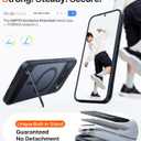 TORRAS Magnetic & Stand for Google Pixel 10 Pro Case/Pixel 10 Case, Fit for MagSafe & Pixelsnap, Mil-Grade Protection, Slim Fit for Pixel 10/10 Pro Phone Case with Flush Kickstand, Translucent Black
